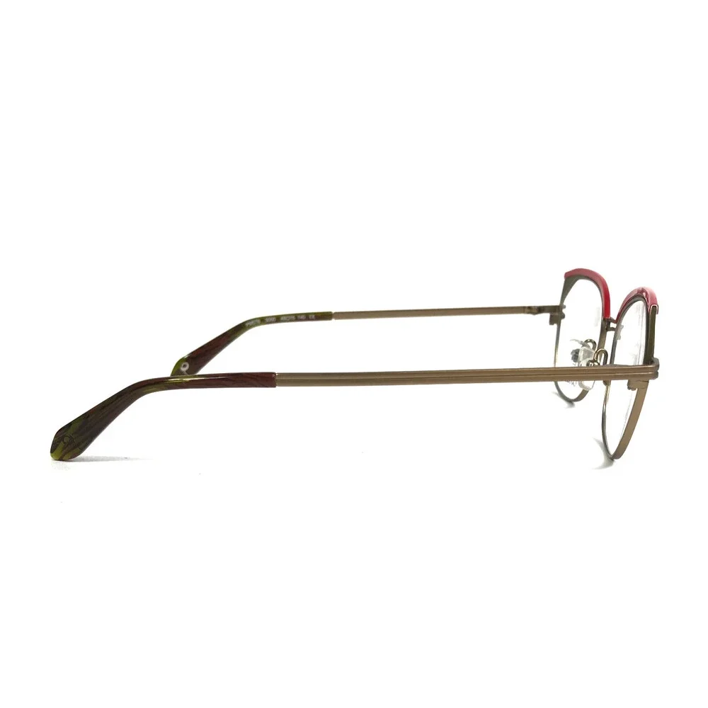 J.F. Rey Petite Eyeglasses Frames PM078 3050 Red Matte Bronze Cat Eye 48-15-140